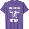 Lustige Kühe Bauernhof Papa Farming Leben Kuh Papa wie Keine Utter Funny Father's Day Animal Word Game T-Shirt - Purple