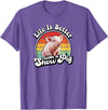 Funny Girls Piggy Mom Farm Gift T Shirts & Hoodies Mens Womens Retro Vintage Life Is Better Cute Show Pig Lover T-Shirt - Purple Heather