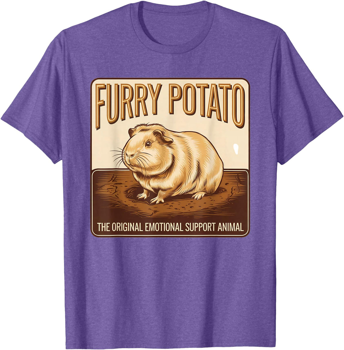 Guinea Pig Enthusiast Apparel Guinea Pig Lover – Cute Pet Enthusiast Design T-Shirt - Purple Heather