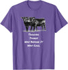 Cow Angus Tagging Things Way Before It Was Cool Black Angus T-Shirt - Purple Heather
