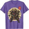 Anime Shirts For Men Women Kids Gifts Samurai Bear Shirt Warrior Vintage Graphic Japanese Men T-Shirt - Purple Heather