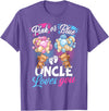 Bear Balloons Boy Or Girl Baby Gender Reveal Tee Bears Pink Or Blue Uncle Loves You Gender Reveal T-Shirt - Purple Heather