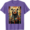 Spirit Bear Native American Art Design Ideas Indian Art Design Spirit Bear T-Shirt - Purple Heather