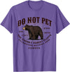 Do Not Pet the Chonky Forest Fluffs Wyoming Quote Yellowstone National Park Black Bear Funny Souvenir T-Shirt - Purple Heather