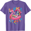 Summer Halloween Summerween Summerween Mermaid Skeleton Flamingo Summer Halloween Women T-Shirt - Purple Heather