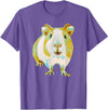 Animals at Play Guinea Pig Shirt Funny Guinea Pig for Men Women Animal Lover T-Shirt - Purple Heather