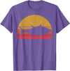 Tuna Fishing Apparel Co. Tuna Fishing Retro Sunset Bluefin Fisherman T-Shirt - Purple Heather