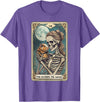 Guinea Pig Skeleton Mom Tarot Card Animal Lover Cute Guinea Pig Skeleton Mom Tarot Card Owner Pet Lover T-Shirt - Purple Heather
