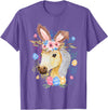 Happy Easter Bunny Horse Funny Rabbit for Men Women Kids T-Shirt in Purple Heather
