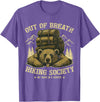 Bear Camp Trekkers Funny Hiking Bear Out of Breath Joke T-Shirt - Purple Heather