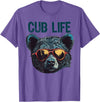 Matching Cute Bear Cub Designs for Boys & Girls Funny Bear Cub Boys Toddler Brown Black Mom Son Daughter T-Shirt - Purple Heather