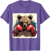 Funny Boxing Animals Boxer Bear With Boxing Gloves Kickboxing Funny Boxing T-Shirt - Purple Heather