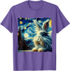 Lionhead Rabbit Starry Night T-Shirt in Purple Heather