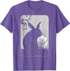 Rabbit Lover, Rabbit and Moon Small T-Shirt in Purple Heather