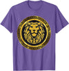 Open Mind GOLDEN LION KING T-Shirt - Purple Heather