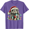 Holland Lop Rabbit Chew Christmas Light Vintage Artistic T-Shirt in Purple Heather