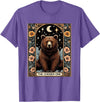 Funny I Choose the Bear Tarot Card Women Girls Trending T-Shirt - Purple Heather