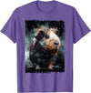 Guinea Pig Lovers Guinea Pig Tees Guinea Pig Shirt Furry Potato Watercolor Guinea Pig Funny T-Shirt - Purple Heather