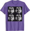 Lion Shirts For Men Women Kids Gifts Lion Selfie Funny Meme Women Kids Boys Girls Youth Teen Men T-Shirt - Purple Heather