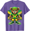 Jamaica Flag Lover Jamaica Flag Teddy Bear Jamaican T-Shirt - Purple Heather