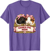Cute Guinea Pig Mom Cavy Lover Apparel Co Guinea Pig Mom T-Shirt - Purple Heather