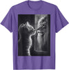 SH-Star Cat Lion Mirror Reflection Art Gifts Animal Face Ni T-Shirt - Purple Heather