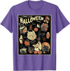 Long Live Halloween Pumpkin Cat Witch T-Shirt - Purple Heather
