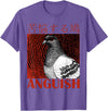 Funny Saying Tee Funny Japanese Anguish Pigeon Animal Lover Quotes For Family T-Shirt - Purple Heather