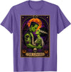 bride of frankenstein art Frankenstein and Bride Tarot Card Couples Spooky Halloween T-Shirt - Purple Heather