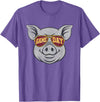 Game Day Pig Tee-TShirt Gifts Game Day Pig T-Shirt - Purple Heather