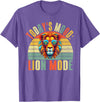 Lion Gifts Todays Mood Lion Mode Lion T-Shirt - Purple Heather