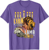 Claudia Williams Apparel Lion of Judah Lamb of God T-Shirt - Purple Heather