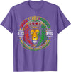 Lion Juneteenth 1865 Fathers Day Black History Tee Black King Lion Juneteenth 1865 Men Dad Father's Day T-Shirt - Purple Heather