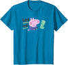 Peppa Pig HEE HEE! George Playing with Mr. Dinosaur T-Shirt - Sapphire Blue