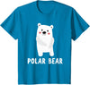 Cute Animal Shirts For Kids Co Polar Bear Shirt Boys Girls Cute Polar Bear Gift T-Shirt - Sapphire Blue