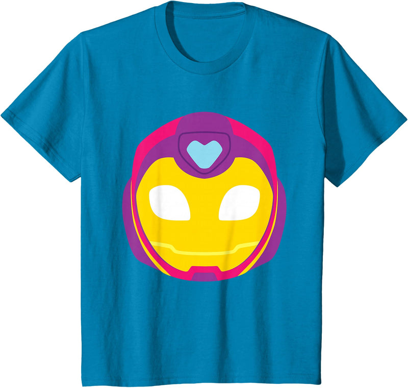 Marvel Iron Man and His Awesome Friends Ironheart Big Face T-Shirt - Sapphire Blue