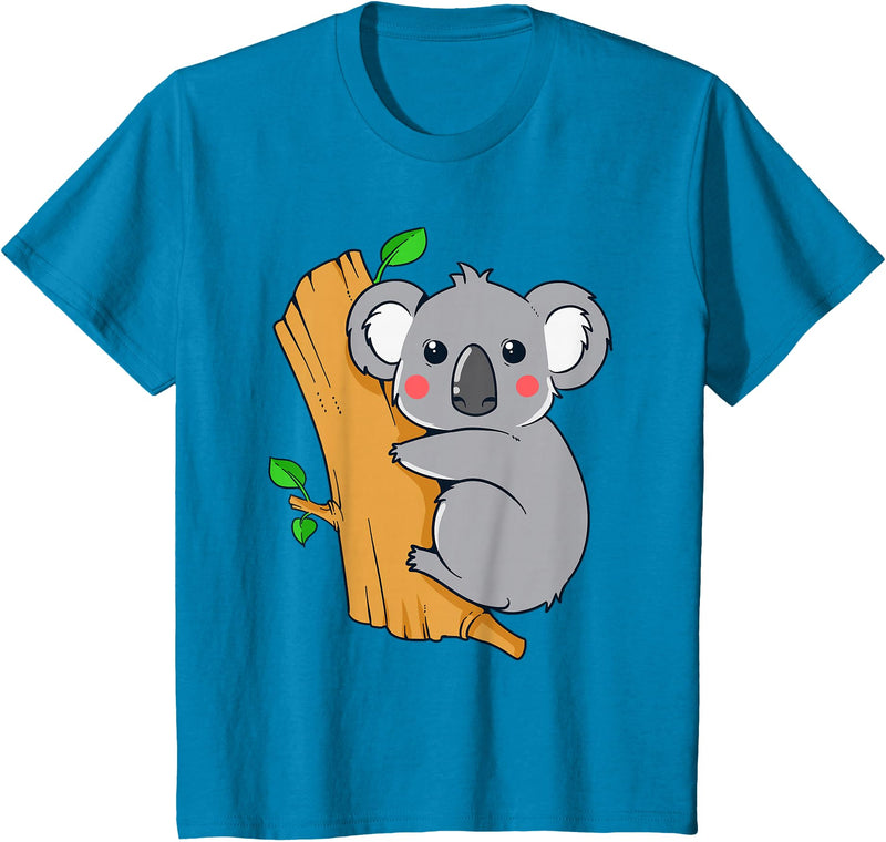 Charm's Children Clothing Cute Koala Bear T Shirt for Children | Kids Koala Bear Shirt T-Shirt - Sapphire Blue