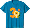 Three Year Old Lion Third Birthday Kids 3rd Lion Birthday Party 3 Year Old Lions Birthday T-Shirt - Sapphire Blue