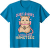 Kids Hamster Just A Girl Who Loves Hamsters T-Shirt - Sapphire Blue