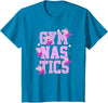 Kids Peppa Pig Gymnastics Stacked Text T-Shirt - Sapphire Blue
