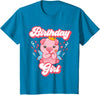 Pig Piggy Piglet Birthday Shirts and Gifts Pig Birthday Party Cute Girl Piggy Piglet Girls Gift T-Shirt - Sapphire Blue