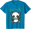 Girls Panda Birthday Tee Shirts Co. Panda 8th Birthday T Shirt Girls Gift Birthday Outfit Age 8 T-Shirt - Sapphire Blue