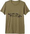 Clothing25 Horses! Premium Tri-Blend T-Shirt - Straight - Olive Green