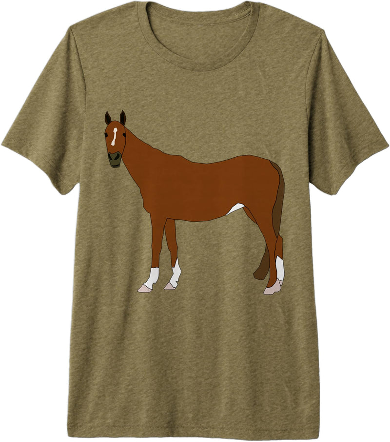 Clothing25 Horses! Premium Tri-Blend T-Shirt - Olive Green
