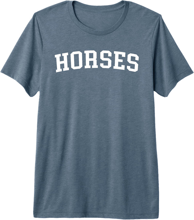 Horses - Designs Horses Premium Tri-Blend T-Shirt - Slate Grey