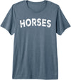 Horses - Styles Horses Premium Tri-Blend T-Shirt - Slate Grey