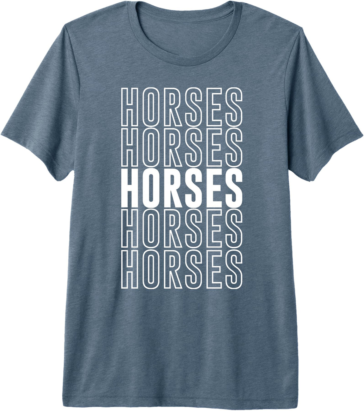Horses Apparel Horses Premium Tri-blend T-Shirt - Slate Grey