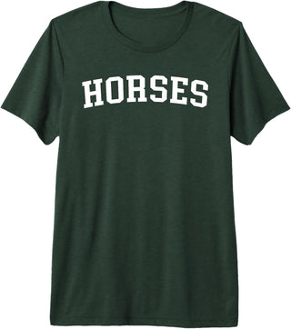 Horses - Designs Horses Premium Tri-Blend T-Shirt - Forest