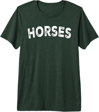 Horses - Styles Horses Premium Tri-Blend T-Shirt - Forest