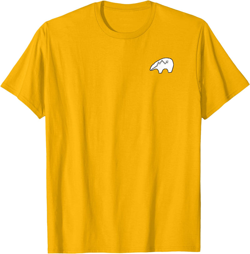 P&L Originals Zuni Bear pocket-style tee shirt emblem T-Shirt - Golden Yellow